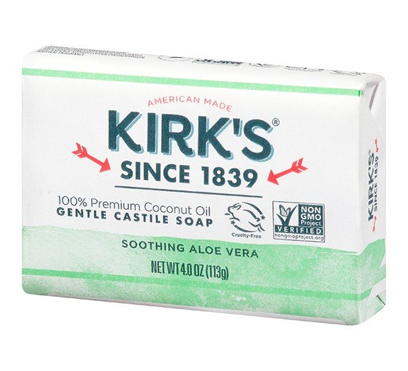 Kirk's natürliche Aloe Vera Seife 4 Oz. Bar - Bild 1 von 1